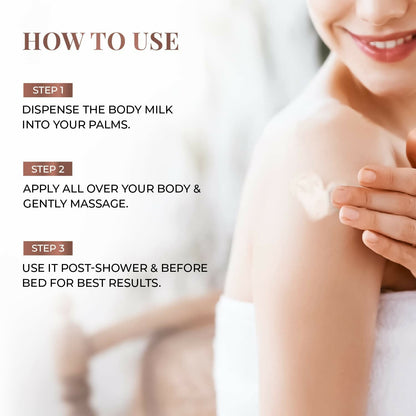 Just Herbs Saffron + Malai Nourishing Body Milk Lotion