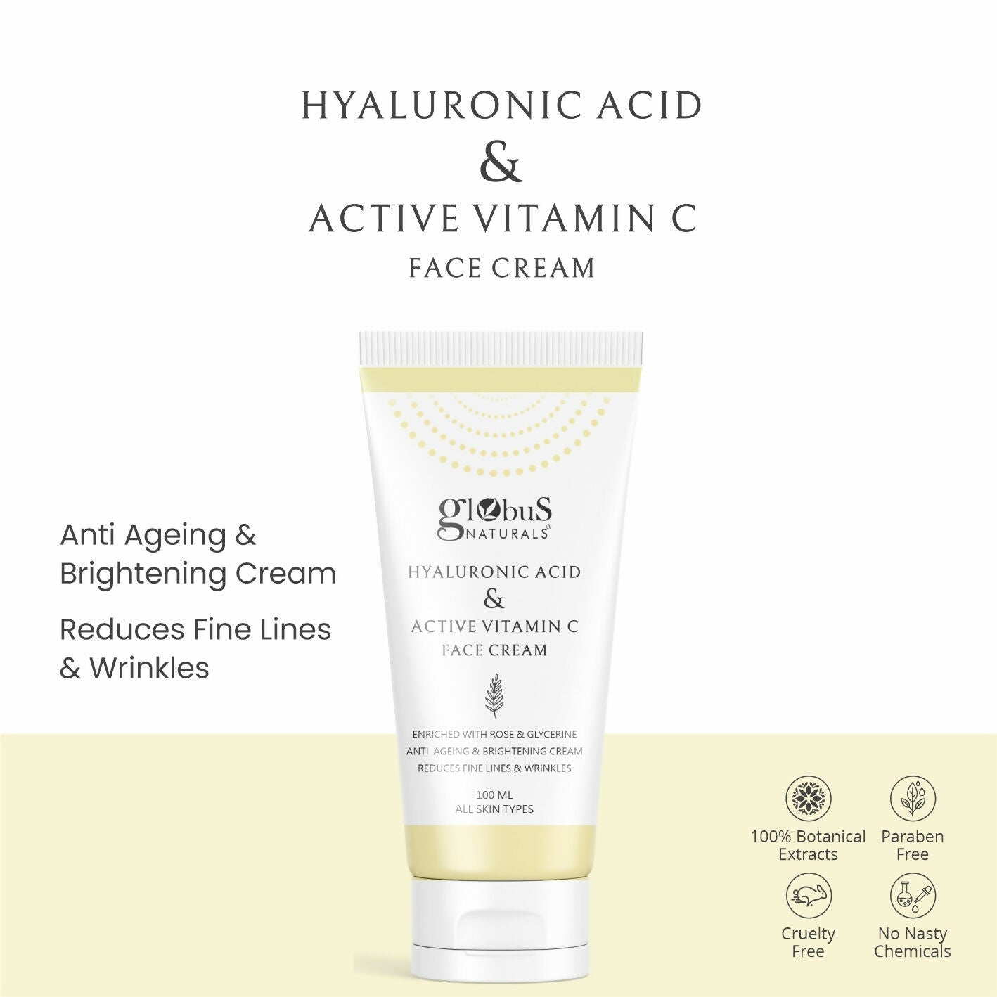 Globus Naturals Revival Diamond Face Cream, Suitable For All Skin Types