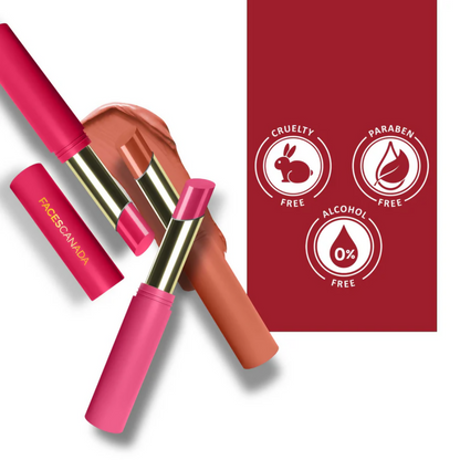 Faces Canada 3 in 1 LongStay Matte Lipstick - Notice Me Pink 06