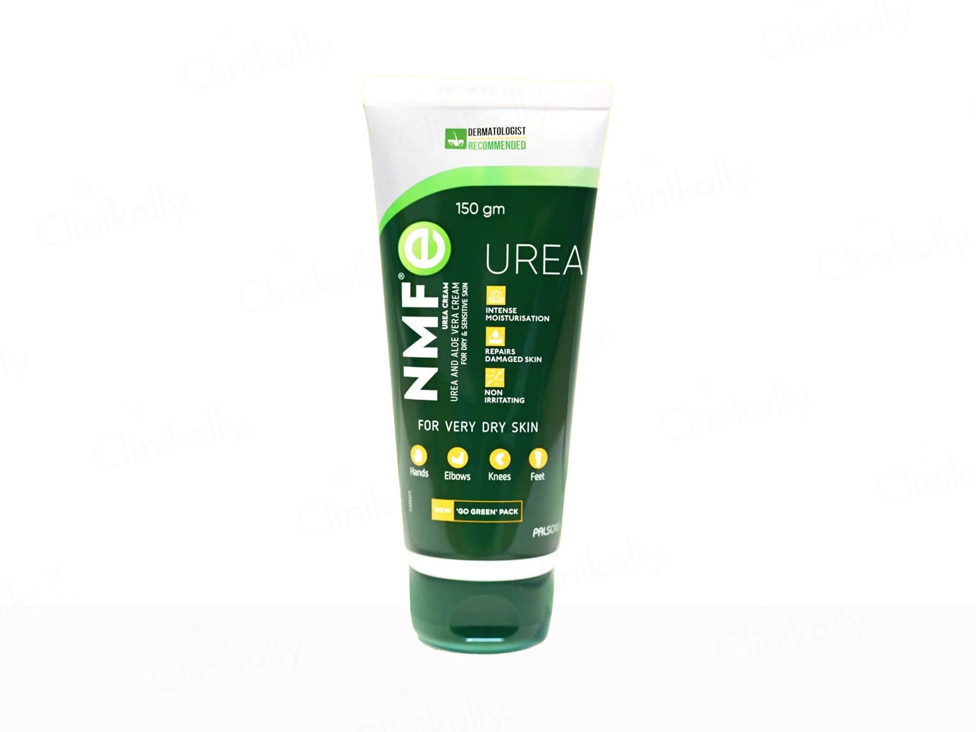 Tube of NME Urea cream on a white background