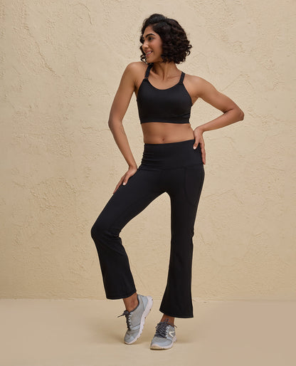 Nykd By Nykaa Ultimate Full Coverage High Impact Adjustable Sports Bra-NYK908-Jet Black