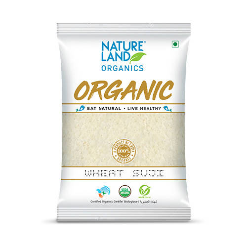Nature Land Organics wheat sugar package on a white background