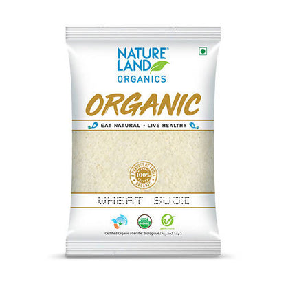 Nature Land Organics wheat sugar package on a white background