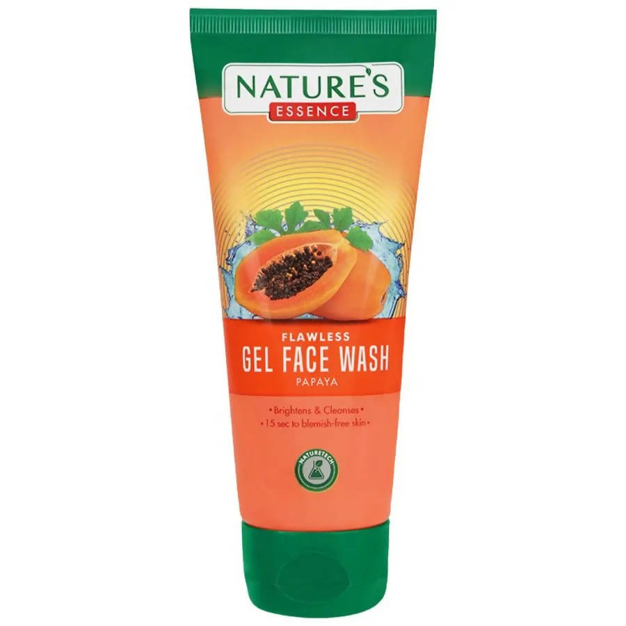 Nature's Essence Flawless Gel Face Wash Papaya on a white background