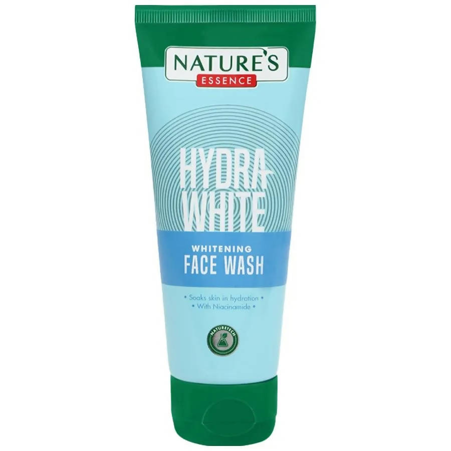 Tube of Nature's Essence Hydra White Whitening Face Wash on a white background