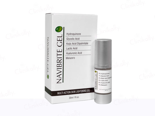 Navibrite Gel packaging and bottle on a white background