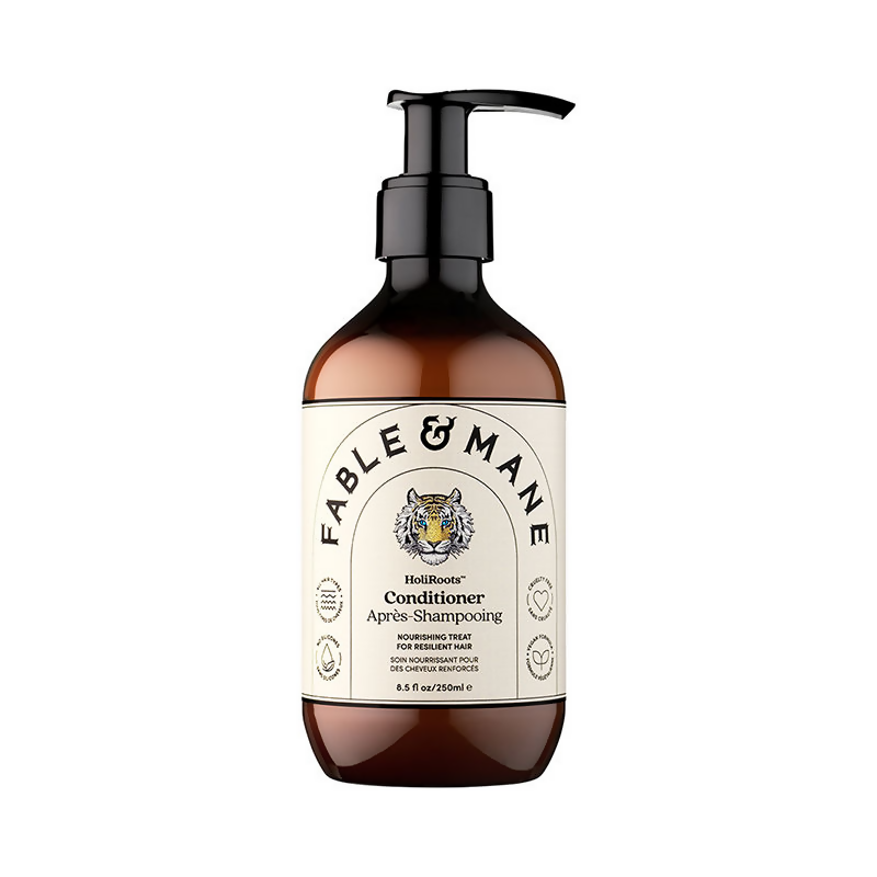 Fable & Mane HoliRoots Hydrating Conditioner For Smooth Frizz-Free Hair With Coconuts And Turmeric