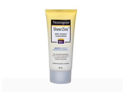 Neutrogena Sheer Zinc Dry Touch Sunscreen SPF 50+ PA+++