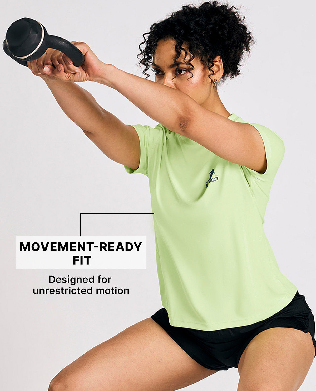 Kica Women Quick-Dry Running Tee Neon