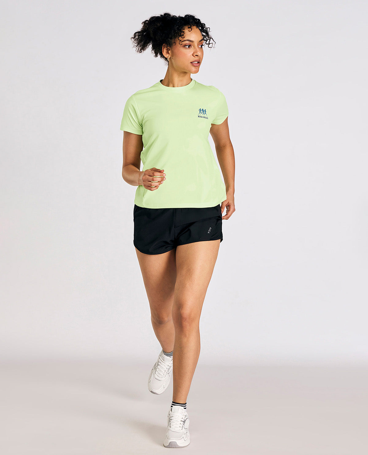 Kica Women Quick-Dry Running Tee Neon