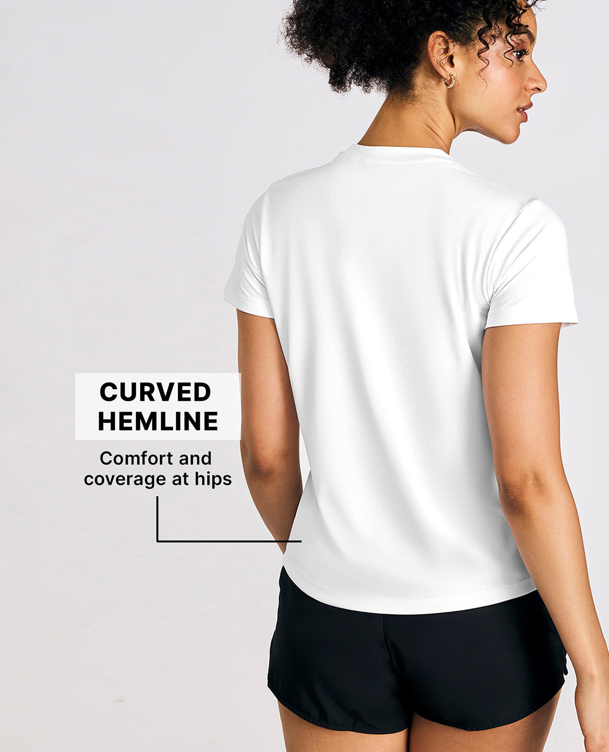 Kica Women Quick-Dry Running Tee White