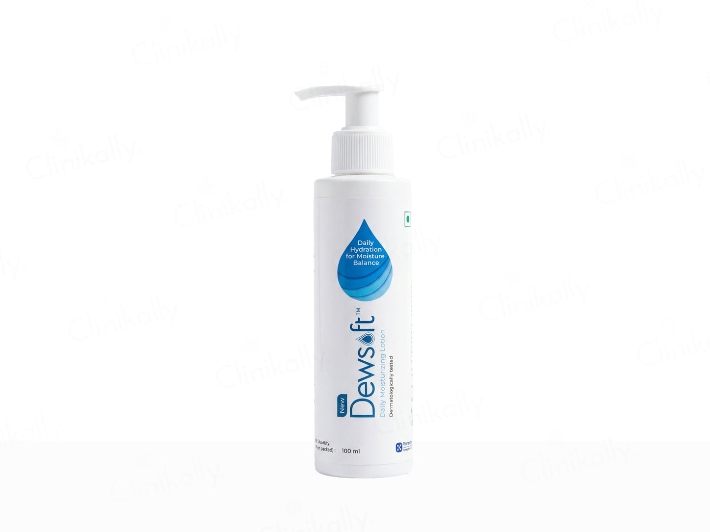 Dewsift bottle on a white background
