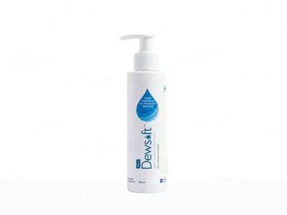 Dewsift bottle on a white background