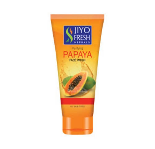 JIYO Fresh Herbal Papaya Face Wash tube on a white background