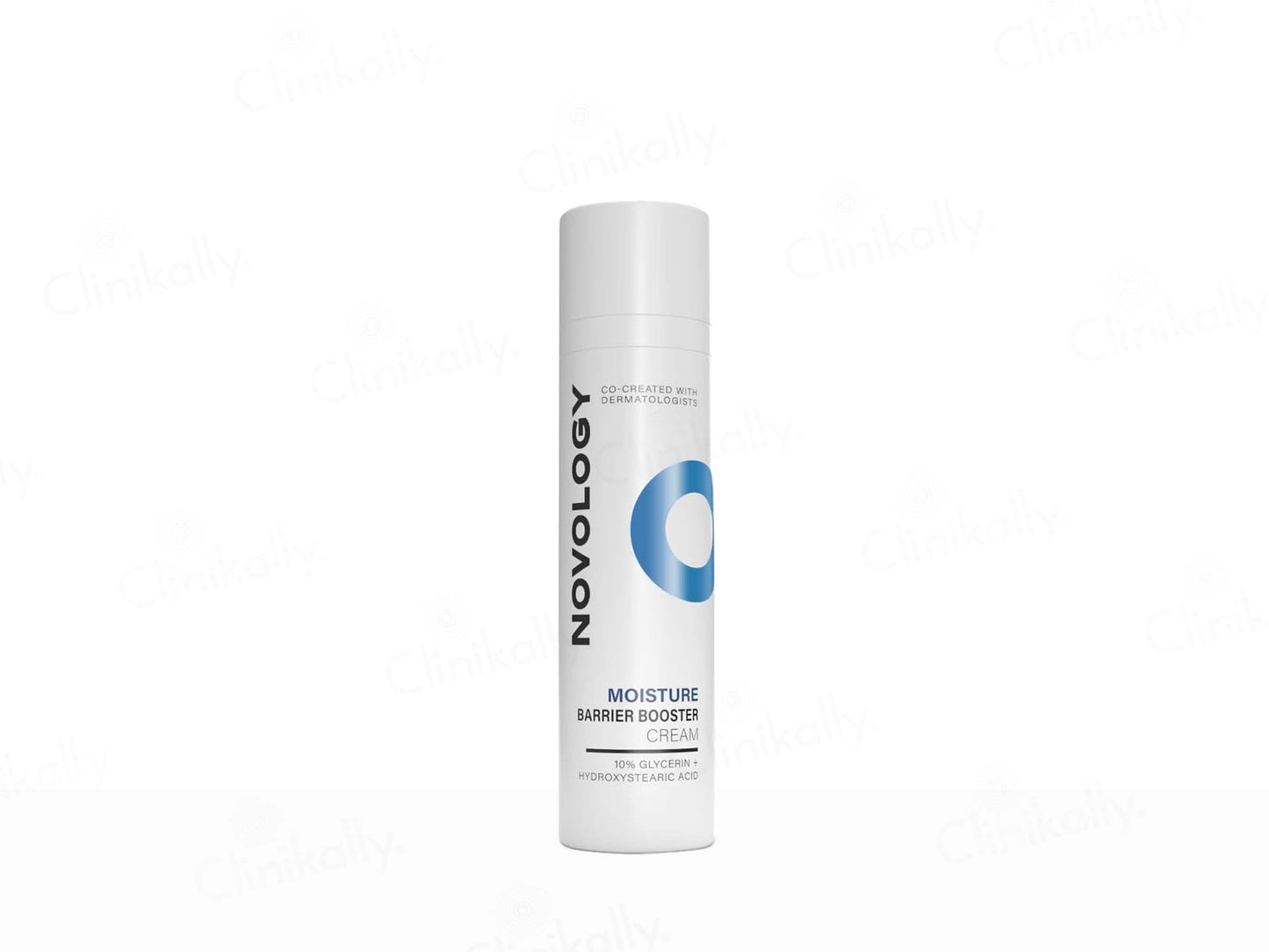 Novology hair product bottle on a white background