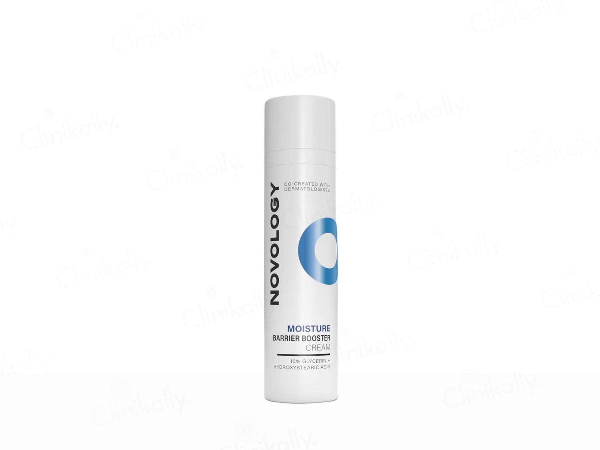 Novology hair product bottle on a white background