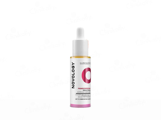 Novology hair care product bottle on a white background
