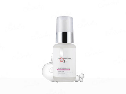 Skincare serum bottle with dropper on a white background