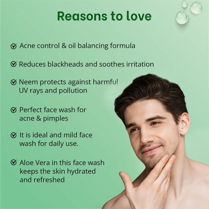 Globus Naturals Aloe vera Neem Tulsi Enriched With Glycerin & Oil Control Formula