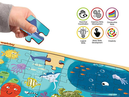 Webby Underwater Animals Jigsaw Puzzle - 40 Pcs