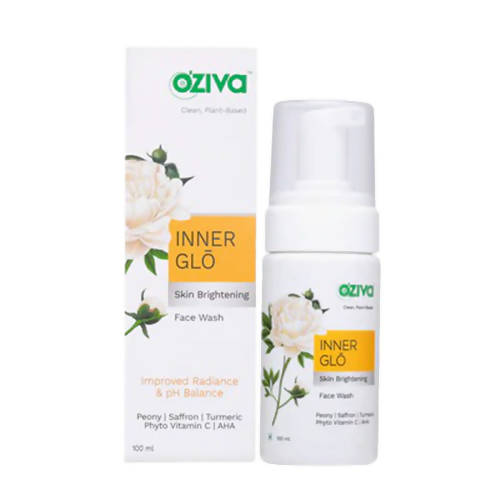 Oziva Inner Glo Skin Brightening Face Wash packaging on a white background