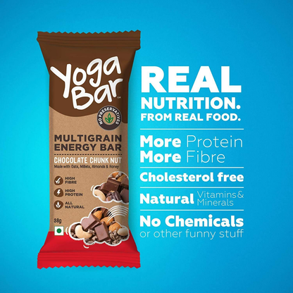 Yoga Bar Multigrain Energy Snack Bars - Dark Chocolate Flavour Premium Super Oats Combo