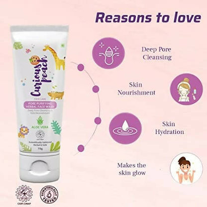 Curious Peach Pore Purifying Herbal Face Wash