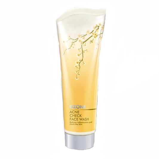 Ozone Acne Check Face Wash tube on a white background