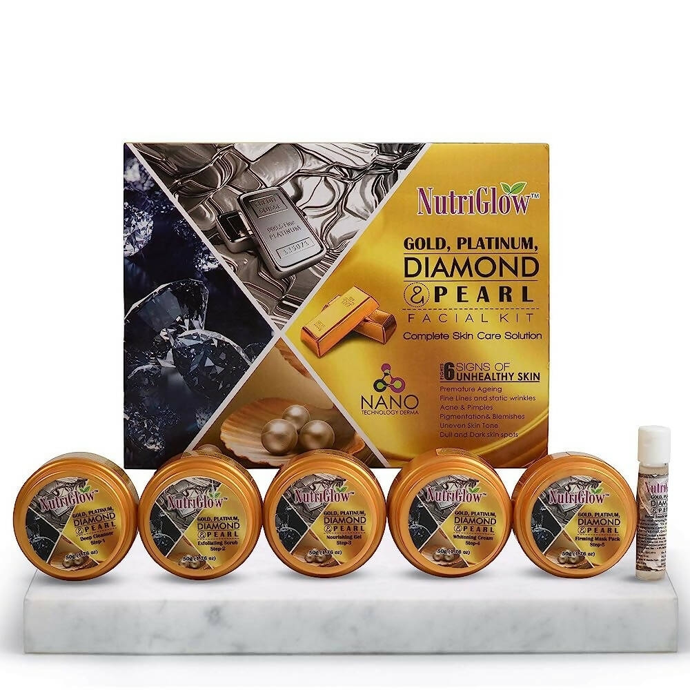 NutriGlow Platinum Diamond Gold and Pearl Facial kit