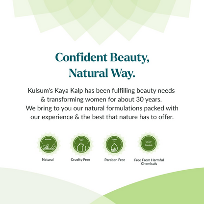 Kulsum's Kaya Kalp Moon Face Cleansing Milk For Clean & Clear Skin