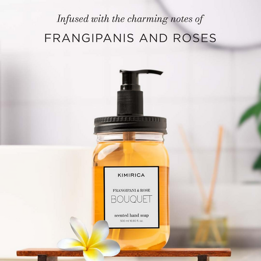 Kimirica Frangipani & Rose Scented Bouquet Hand Soap