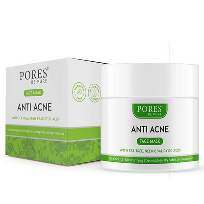 Pores Be Pure Anti Acne Face Pack With Salicylic Acid, Neem & Tea Tree