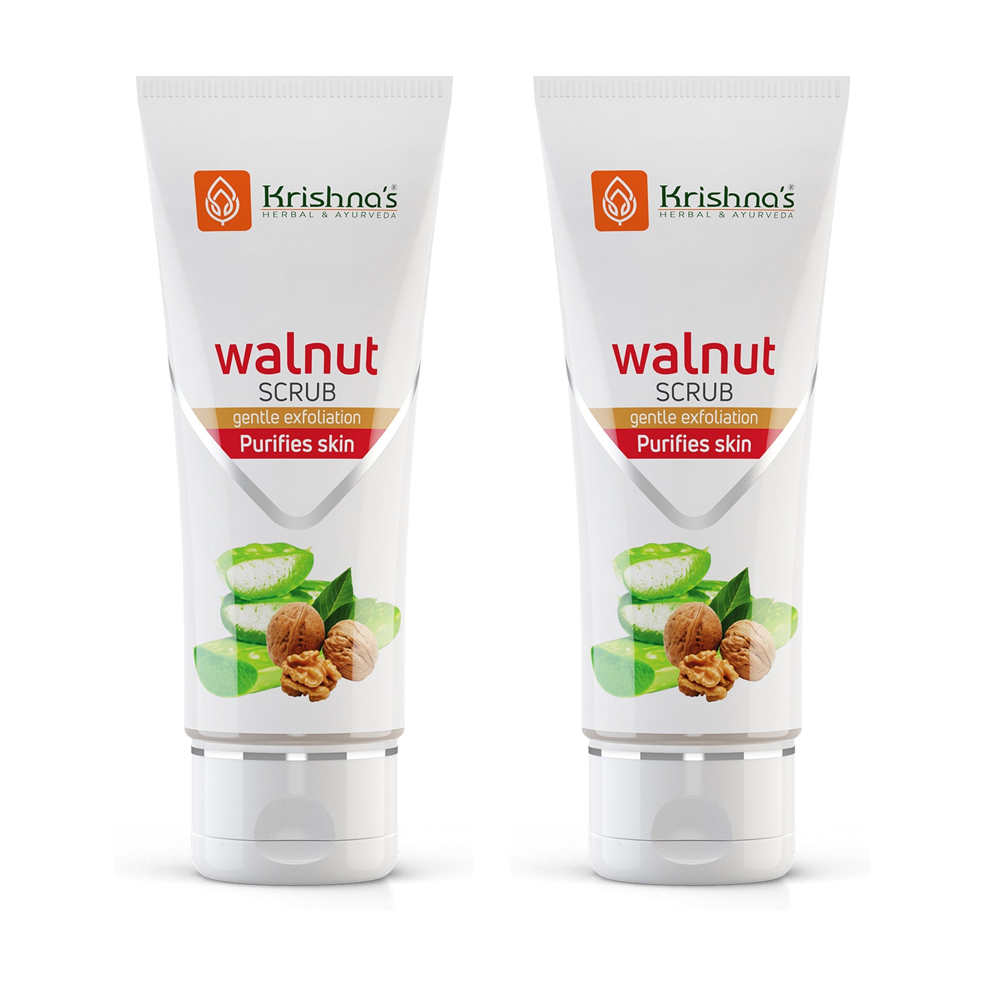 Krishna'S Herbal & Ayurveda Aloevera Walnut Scrub