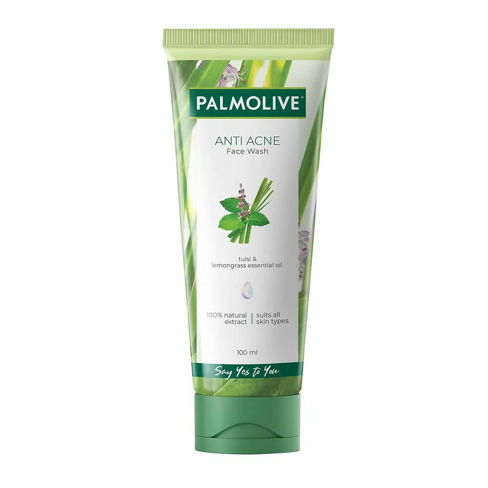 Palmolive Anti Acne Face Wash tube on a white background