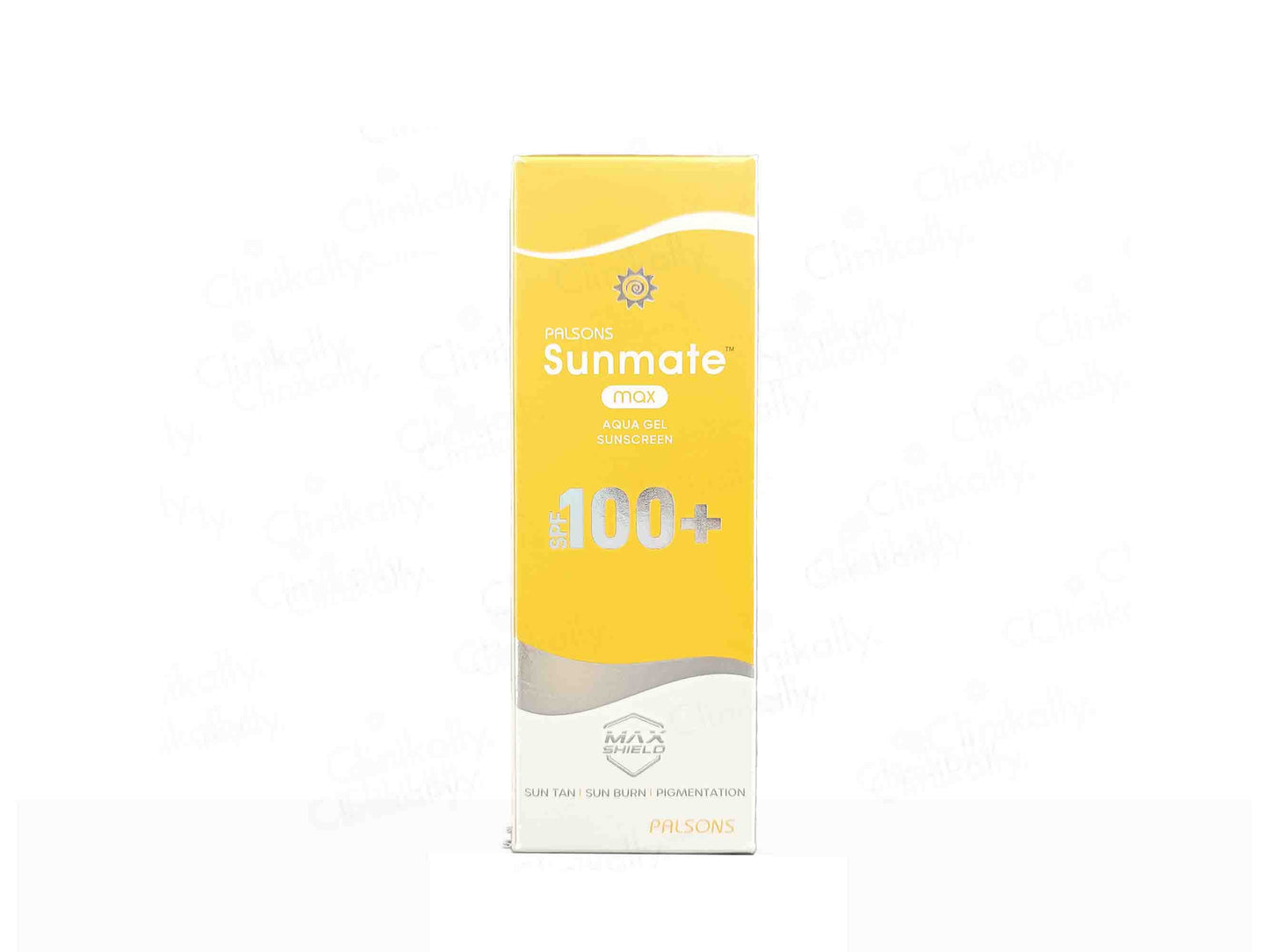 Sunscreen packaging with 'Sunmate' branding on a white background