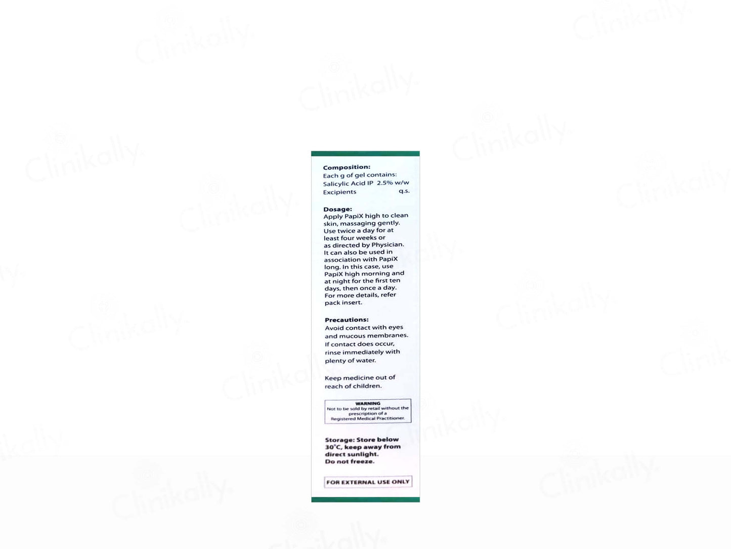 PapiX High 2.5% Salicylic Acid Gel