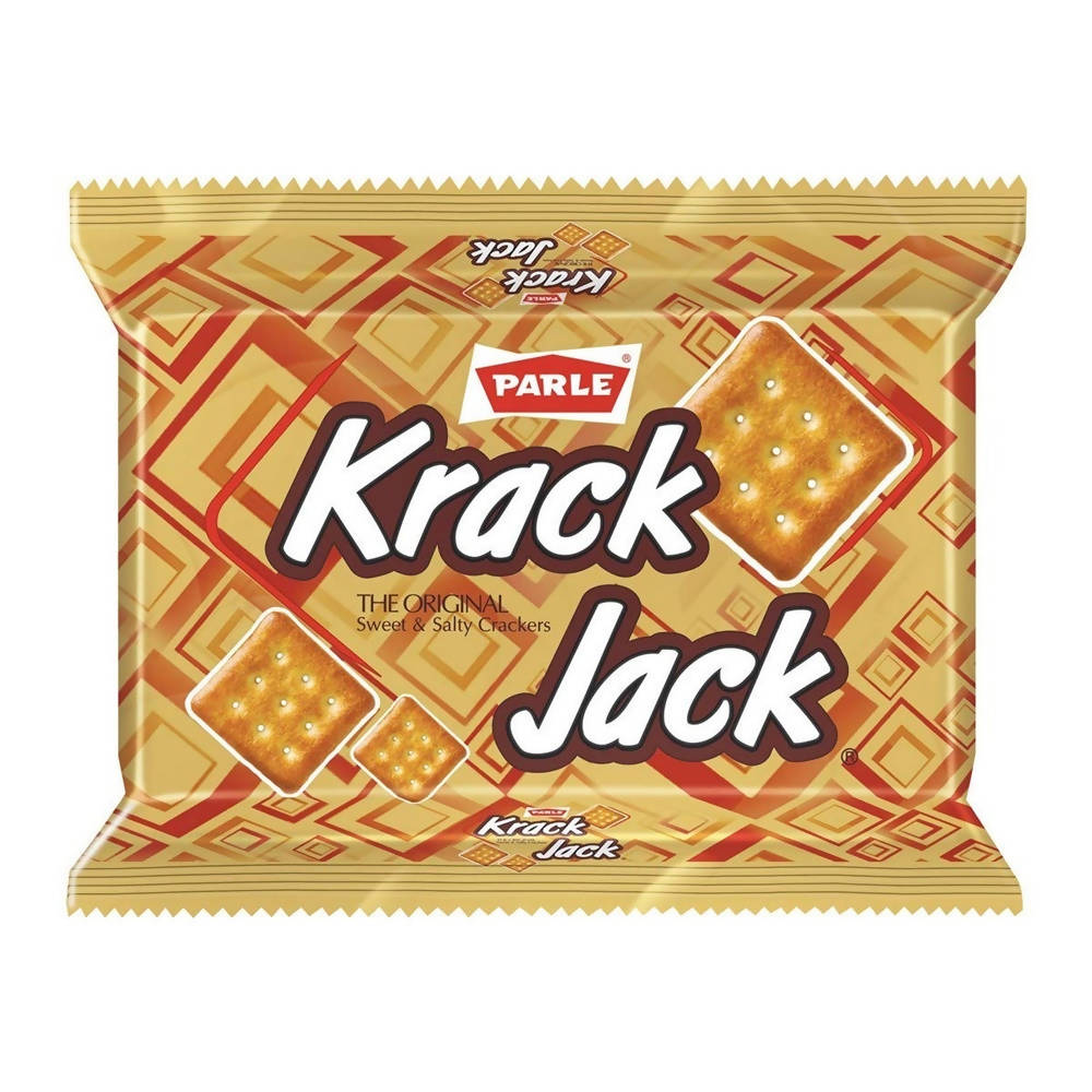 Parle Krack Jack packet on a white background