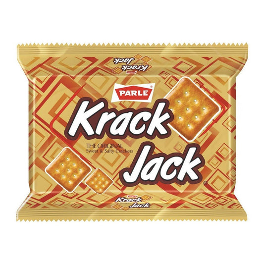 Parle Krack Jack packet on a white background