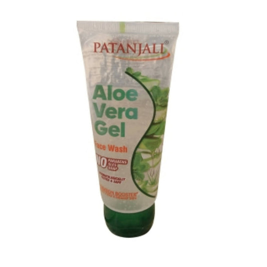 Patanjali Aloe Vera Gel tube on a white background