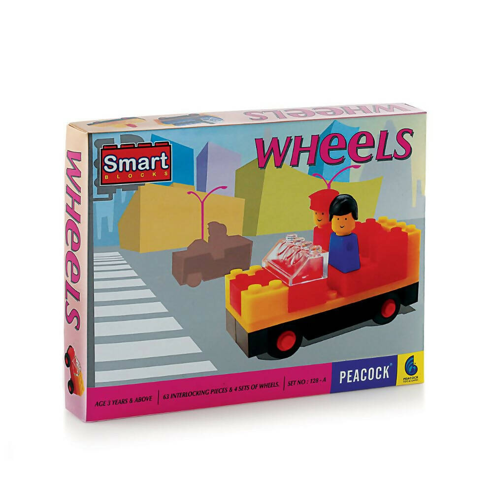 Smart Games 'Wheels' educational toy packaging with a colorful design.