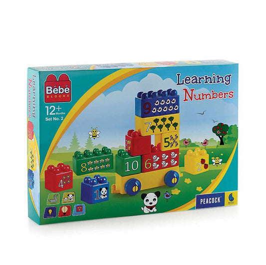 Bebe Blocks Learning Numbers toy set packaging on a white background