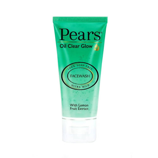 Pears Oil Clear Glow Facewash tube on a white background