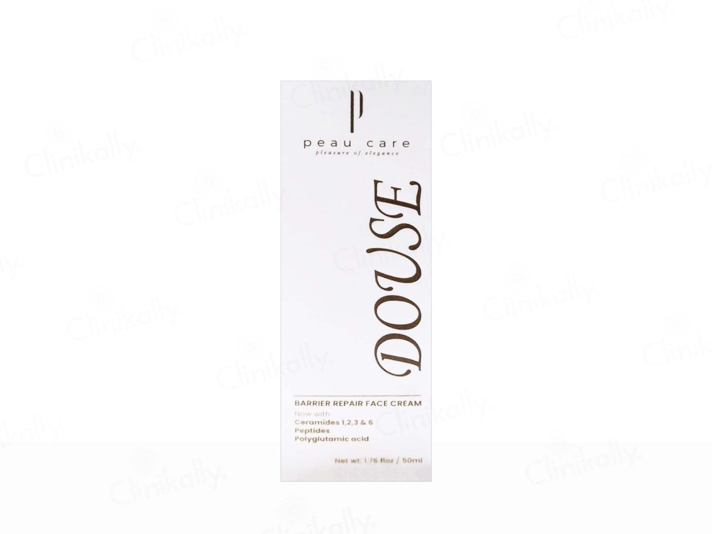 Douse skincare product packaging on a white background