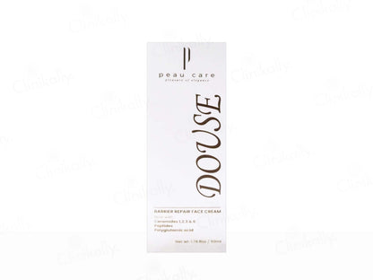 Douse skincare product packaging on a white background