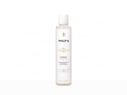 Shampoo bottle with 'Philip B' branding on a white background
