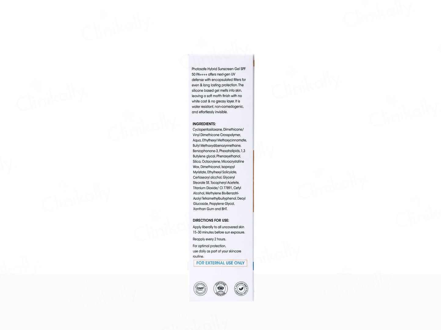 Photosafe Hybrid Broad Spectrum Sunscreen Gel SPF 50 PA++++