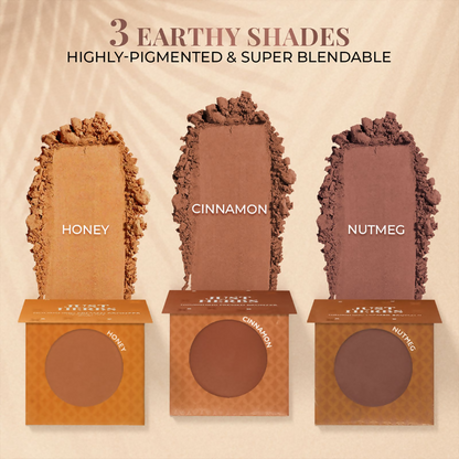 Just Herbs Nourishing Pressed Bronzer - Nutmeg