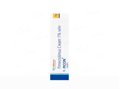 Pimecrolimus cream packaging on a white background
