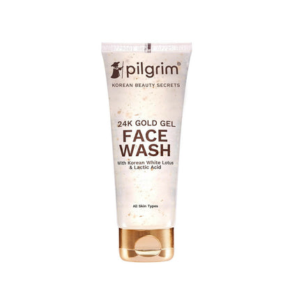 Tube of bilgrim 24K Gold Gel Face Wash on a white background