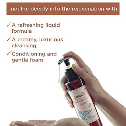 Spawake Ayurveda Face Cleanser Rejuvenating Foaming Face Wash